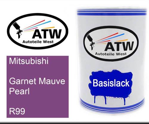 Mitsubishi, Garnet Mauve Pearl, R99: 500ml Lackdose, von ATW Autoteile West.